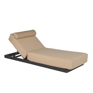 Metal Anthracite Sun Lounger