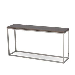 Broadway Meşe Tablalı Paslanmaz Çelik Konsol Masa Fin:Flax