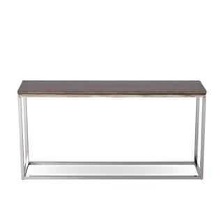 Broadway Meşe Tablalı Paslanmaz Çelik Konsol Masa Fin:Flax