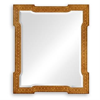 Jonathan Charles Napoleon III Satinwood Marquetry Mirror