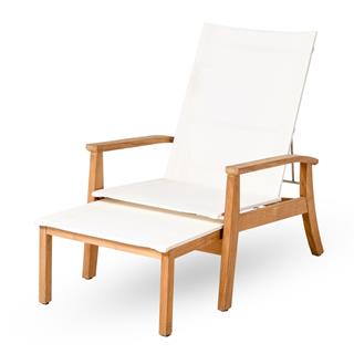 Alfresco Napoli 2 Parçalı Chalk Şezlong