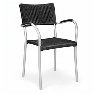 Nardi Artica Anthracite Stackable Arm Chair