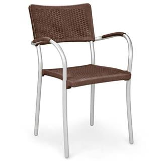 Nardi Artica Caffe Wicker Stackable Armchair