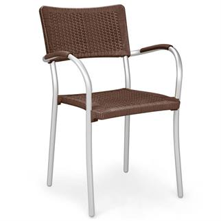 Nardi Artica Caffe Wicker Stackable Armchair