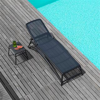 Nardi Atlantico Anthracite 2 Şezlong 2 Sehpa Takımı