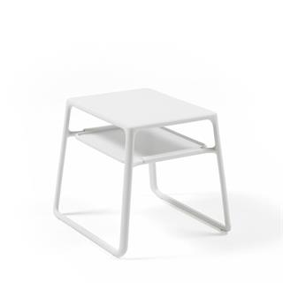 Nardi Atlantico Pop White Lounge Chair and Side Table Set