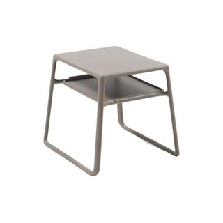 Nardi Atlantico - Pop Tortora Side Table and Stackable Sun Lounger Set