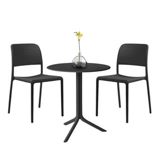 Nardi Bora Step Anthracite Masa Takımı