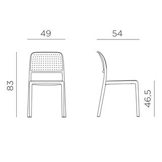 Nardi Bora Step Bianco Masa Takımı