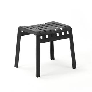 Nardi Folio Step Anthracite Armchair Pouf Table Set