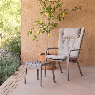 Nardi Folio Tortora Chair and Ottoman Set