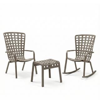 Nardi Folio Tortora Chair and Ottoman Set