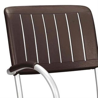 Nardi Musa Caffe Anodized İstiflenebilir Kollu Sandalye
