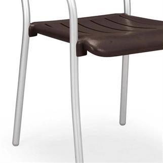 Nardi Musa Caffe Anodized İstiflenebilir Kollu Sandalye