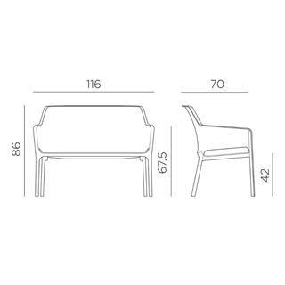 Nardi Net Bianco Garden Set