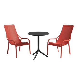 Nardi Net Corallo Step Anthracite Garden Set