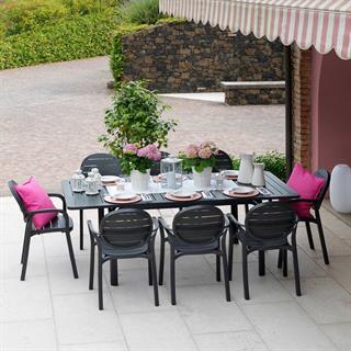 Nardi Palma Anthracite İstiflenebilir Kollu Sandalye