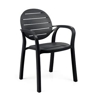 Nardi Palma Anthracite İstiflenebilir Kollu Sandalye
