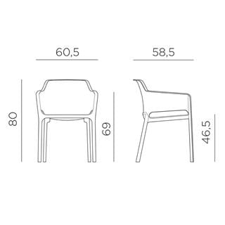 Nardi Rio Net Table Set