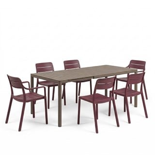 Nardi Tevere Cassia 6 Kişilik Masa Takımı