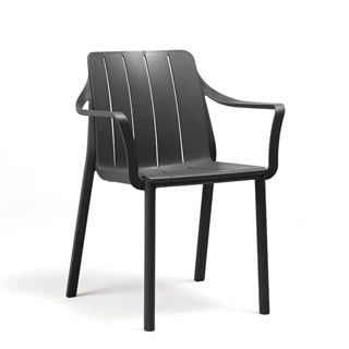 Nardi Tevere Tiberina Anthracite 6 Kişilik Masa Takımı