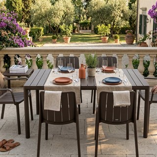 Nardi Tevere Tiberina Terra 6 Kişilik Masa Takımı