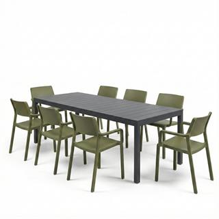 Nardi Trill Agave Chair Rio Anthracite Table Set