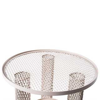 Net Küçük Sehpa Çap:40 H:46 Structure : 611 Painted steel, Ral 1013 white