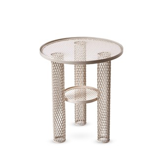 Net Küçük Sehpa Çap:40 H:46 Structure : 611 Painted steel, Ral 1013 white