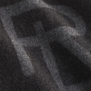 Ralph Lauren Northam Charcoal Black Throw Blanket