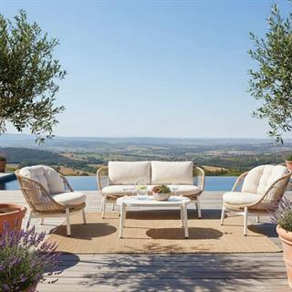 Nuu Garden Four-Piece Wicker Seating Set