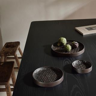 Ethnicraft Tampa Mahogany Dark Brown Dekoratif Tabak Seti