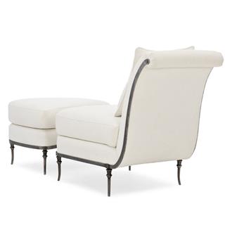 On Point Puf-Finish Antique-Nickel-Body Fabric (2709-88CC-P) Performance