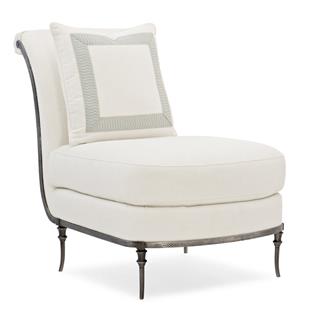 On Point Tekli Koltuk-Kolsuz-Finish Antique-Nickel