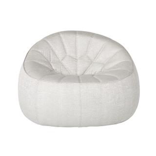 Ottoman Tekli Koltuk-Kumaş Chartres (Grade D)-Silver