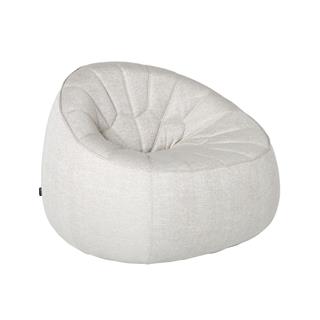 Ottoman Tekli Koltuk-Kumaş Chartres (Grade D)-Silver