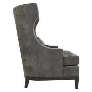 Bernhardt Pascal Mocha Wingback Chair