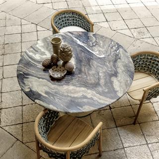 Ethimo Patio Cipollino Marble Yuvarlak Yemek Masası