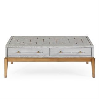 Bassett Mirror Perrine Rectangular Coffee Table