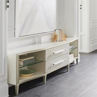 Caracole Put On A Show Pearly White Konsol