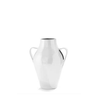 Quartara Seramik Vazo - 40 cm - Bianco Angelo