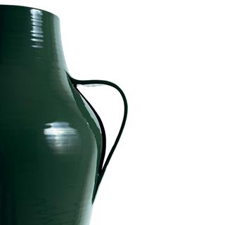 Quartara Seramik Vazo - 40 cm - Verde Secolare