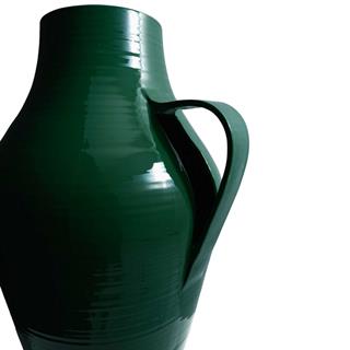 Quartara Seramik Vazo - 40 cm - Verde Secolare