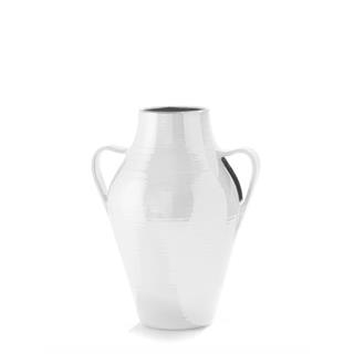 Quartara Seramik Vazo - 60 cm - Bianco Angelo