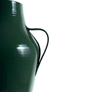 Quartara Seramik Vazo - 90 cm - Verde Secolare