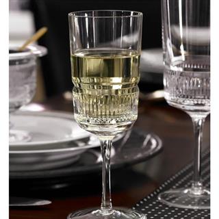 Broughton- Dekoratif Beyaz Şarap Bardağı