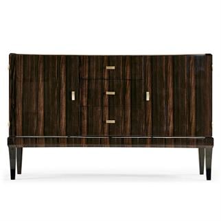Jonathan Charles Rectangular Curved Art Deco Console Table