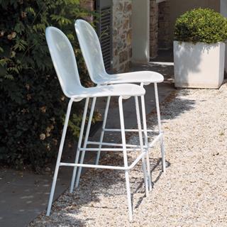 Emu Ronda Glossy White Bar Sandalyesi