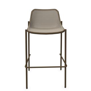 Emu Round Indian Brown Bar Sandalyesi