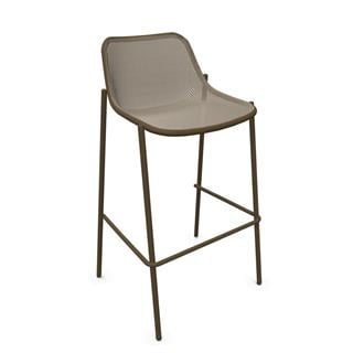 Emu Round Indian Brown Bar Sandalyesi